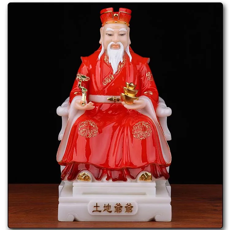 

Buddhism Taoism Southeast Asia HOME Patron saint shop business Prosperity Mammon CAI SHEN TU DI God BUDDHA jade FENG SHUI statue