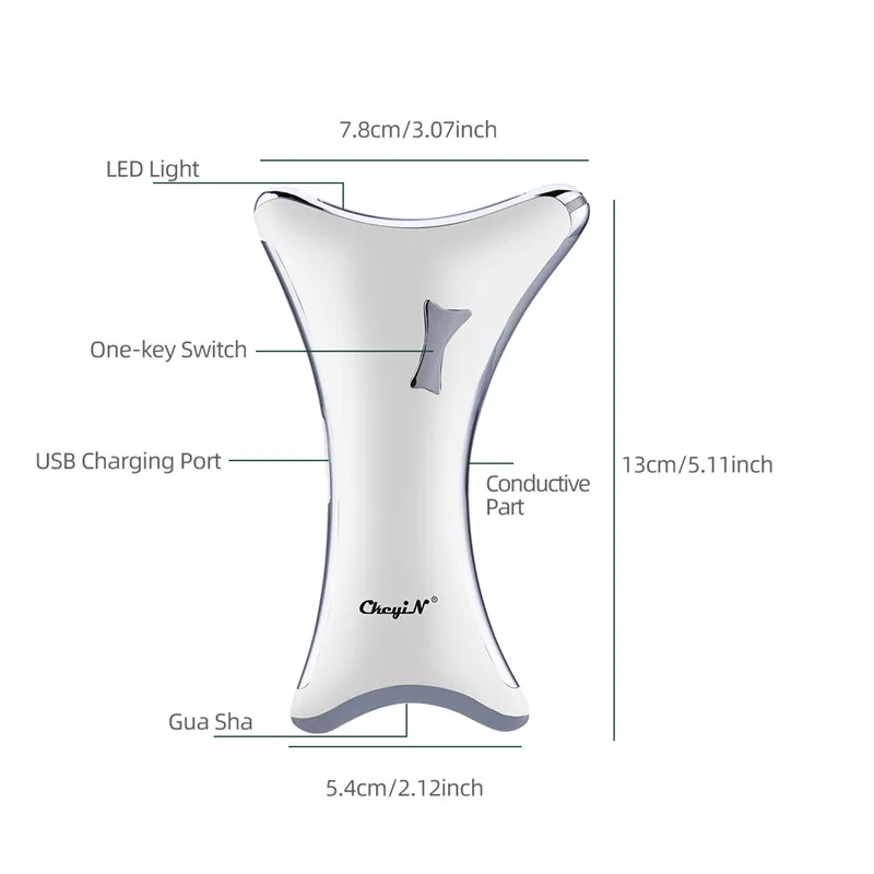 Hot Compress Facial Wrinkle Remover LED Photon Skin Rejuvenation Face Lifting Guasha Board Electric Vibration V Line Scraper
Hot Compress Facial Wrinkle Remover LED Photon Skin Rejuvenation Face Lifting Guasha Board Electric Vibration V Line Scraper