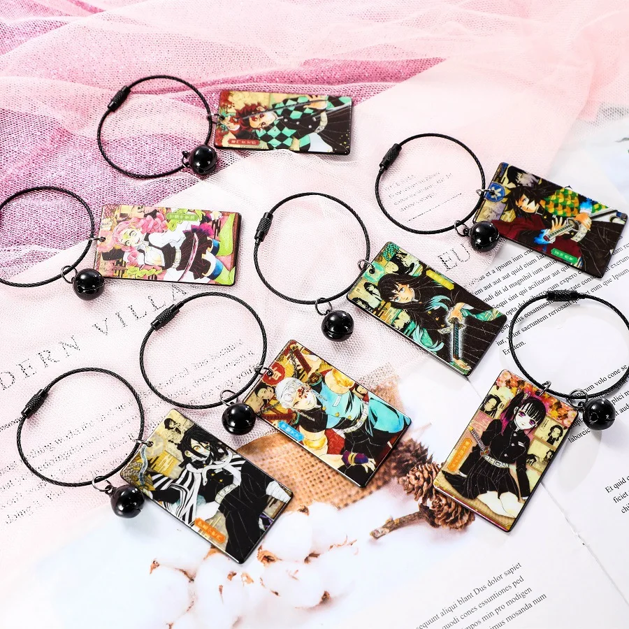 Demon Slayer's Blade Keychain Double-sided Printing Tag Bell Keyring Pendant Accessories Peripheral
Demon Slayer's Blade Keychain Double-sided Printing Tag Bell Keyring Pendant Accessories Peripheral