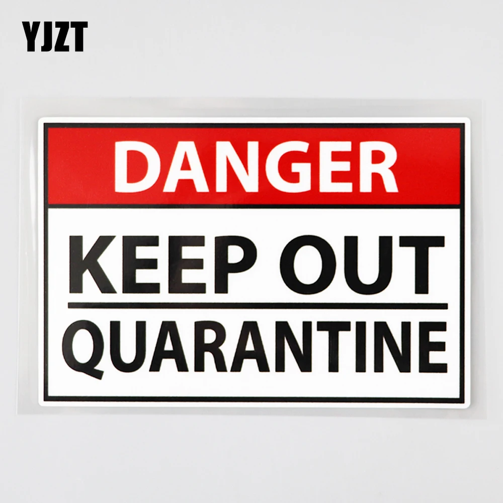 YJZT 14,6 см × 9,7 см внимание держаться подальше от Quarantinre опасность Наклейка ПВХ автомобиля Стикеры 12C-0637
YJZT 14,6 см × 9,7 см внимание держаться подальше от Quarantinre опасность Наклейка ПВХ автомобиля Стикеры 12C-0637