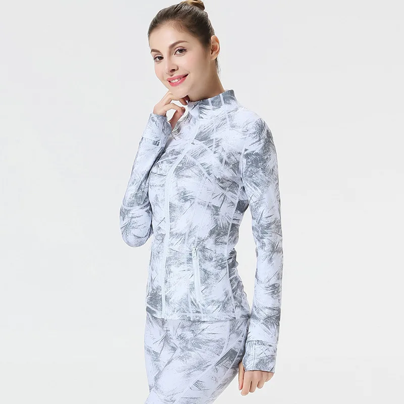 Autumn And Winter Sports Fitness Top Women's Zipper Long-sleeved Printed Jacket Yoga Wear Jacket
Autumn And Winter Sports Fitness Top Women's Zipper Long-sleeved Printed Jacket Yoga Wear Jacket
