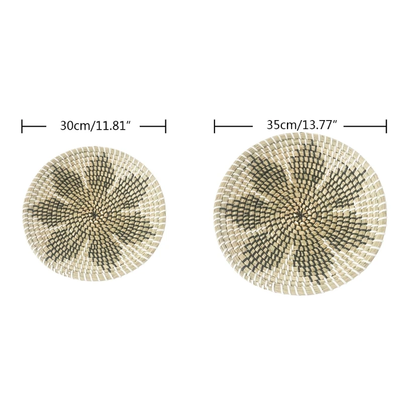 4XFA 2 Pcs Wall Hanging Basket Decor Wicker Woven Art Fruit Tray Seagrass Decorative Round Bowl Ornament
4XFA 2 Pcs Wall Hanging Basket Decor Wicker Woven Art Fruit Tray Seagrass Decorative Round Bowl Ornament