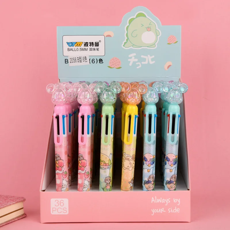 36 pcs/lot Crystal Mouse 6 Colors Ballpoint Pen Cute Press ball pens School Office writing Supplies Stationery Gift
36 pcs/lot Crystal Mouse 6 Colors Ballpoint Pen Cute Press ball pens School Office writing Supplies Stationery Gift