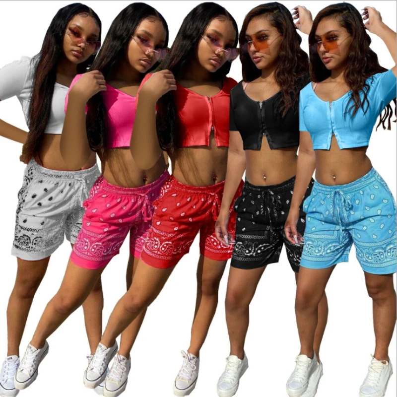 Paisley Printed Two Piece Set Crop Top And Shorts Sets For Women Summer Style 2021 Activewear Sexy Casual Sweat Suit Hip Hop
Paisley Printed Two Piece Set Crop Top And Shorts Sets For Women Summer Style 2021 Activewear Sexy Casual Sweat Suit Hip Hop