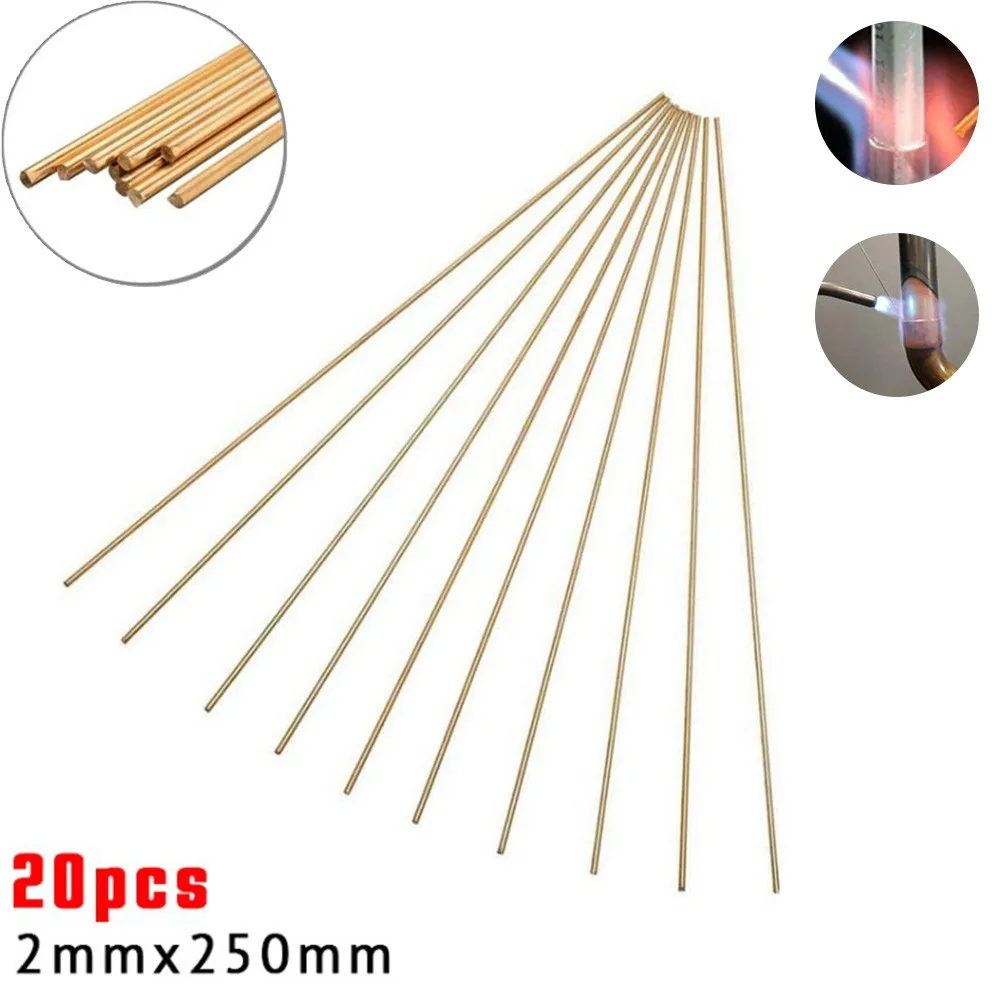 20Pcs 250mm Brass Welding Rod Phosphorus Copper Electrode Welding Wire Soldering Rod No Need Solder Powder Welding Rods
20Pcs 250mm Brass Welding Rod Phosphorus Copper Electrode Welding Wire Soldering Rod No Need Solder Powder Welding Rods