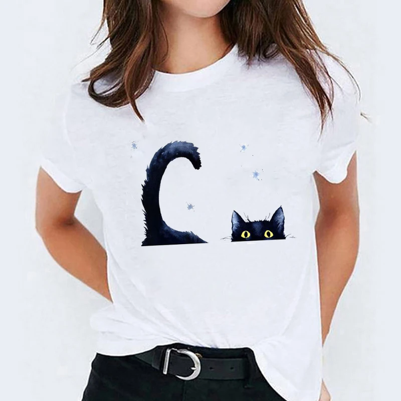 Graphic T-shirts for Women Cartoon Cat Watercolor Fashion Animal Clothing Fashion Ladies Print Lady Womens Female Tee T T-shirt 
Graphic T-shirts for Women Cartoon Cat Watercolor Fashion Animal Clothing Fashion Ladies Print Lady Womens Female Tee T T-shirt