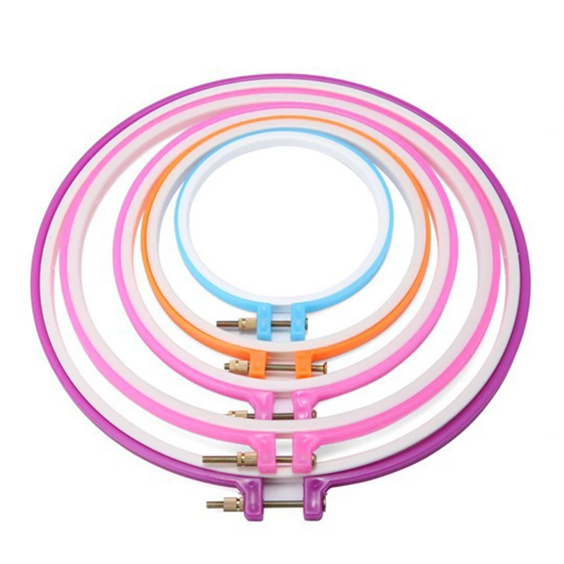 Plastic Cross Adjustable Sewing Tool Plastic Embroidery Cross Stitch Hoop Ring Photo Frame Home Tools Mix Color Supplies
Plastic Cross Adjustable Sewing Tool Plastic Embroidery Cross Stitch Hoop Ring Photo Frame Home Tools Mix Color Supplies