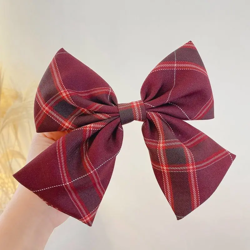 JK Bowknot Hair Ornaments Oversized Hairpin Turn Back Spring Clip Plaid Headdress butterfly hair clips for women claw clip
JK Bowknot Hair Ornaments Oversized Hairpin Turn Back Spring Clip Plaid Headdress butterfly hair clips for women claw clip