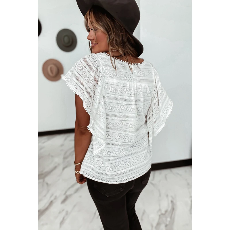 LUCKYFRIDAYF Summer Plus Size Black Cascading Ruffle Lace Blouse Vetement Femme Camisas De Mujer Women Tops Bluzka Damska S-XXL
LUCKYFRIDAYF Summer Plus Size Black Cascading Ruffle Lace Blouse Vetement Femme Camisas De Mujer Women Tops Bluzka Damska S-XXL