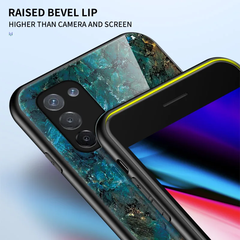 Marble Tempered Glass Case For OPPO A74 Case Soft Silicone Frame Hard Glass Back Cover For OPPO A74 Shockproof
Marble Tempered Glass Case For OPPO A74 Case Soft Silicone Frame Hard Glass Back Cover For OPPO A74 Shockproof