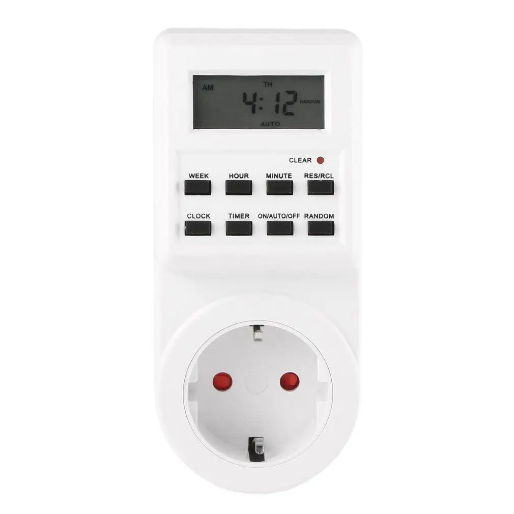 Plug-in Programmable Timer Switch Socket with Clock Summer Random Function UL
Plug-in Programmable Timer Switch Socket with Clock Summer Random Function UL