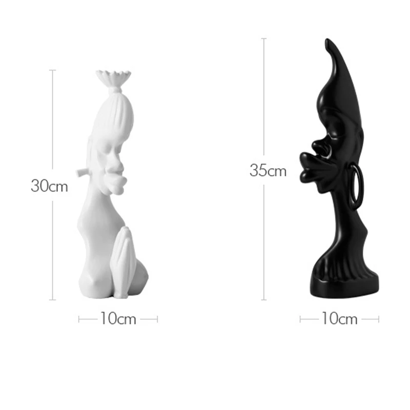 Creative Home Crafts Nordic Ceramic Black White Abstract Character Office Ornaments Gift Home Living Room Tv Cabinet Decoration
Creative Home Crafts Nordic Ceramic Black White Abstract Character Office Ornaments Gift Home Living Room Tv Cabinet Decoration