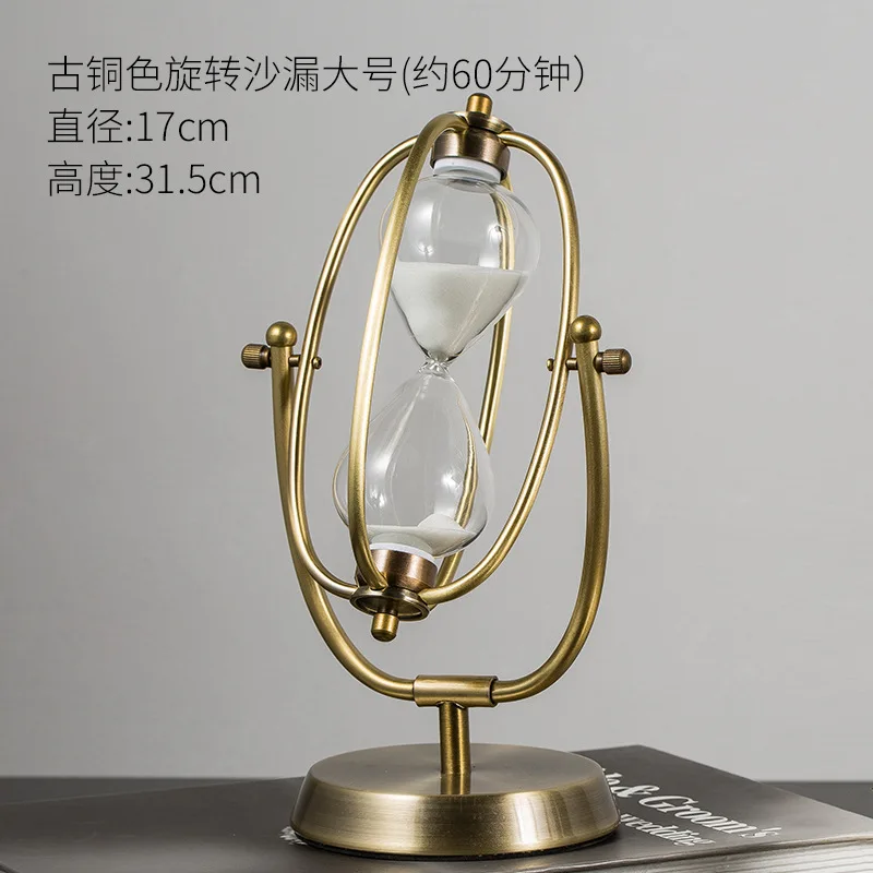 Custom Time Hourglass European-Style Metal Hourglass Ornaments Desk Restaurant Hourglass Timer Glass Crafts Decorations
Custom Time Hourglass European-Style Metal Hourglass Ornaments Desk Restaurant Hourglass Timer Glass Crafts Decorations