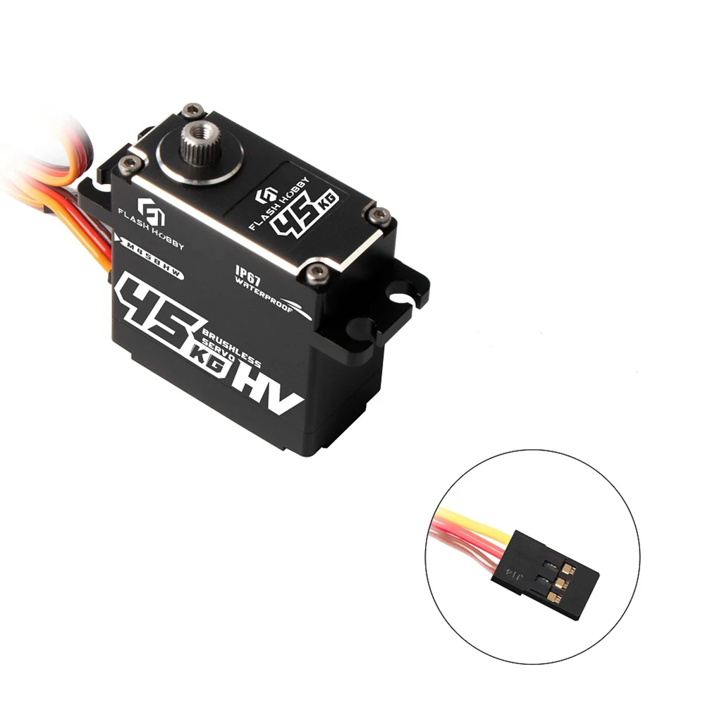 Водонепроницаемый сервопривод для радиоуправляемого автомобиля FLASH HOBBY M45BHW с большим крутящим моментом на 120 градусов, 45 кг, алюминиевые мет...
Водонепроницаемый сервопривод для радиоуправляемого автомобиля FLASH HOBBY M45BHW с большим крутящим моментом на 120 градусов, 45 кг, алюминиевые мет...