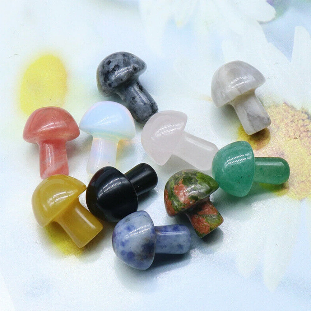5pcs Mini Mushroom Hand Carving Crafts Quartz Reiki Healing Stones Natural Crystal Agate Jade Room Plant Pot Ornament
5pcs Mini Mushroom Hand Carving Crafts Quartz Reiki Healing Stones Natural Crystal Agate Jade Room Plant Pot Ornament
