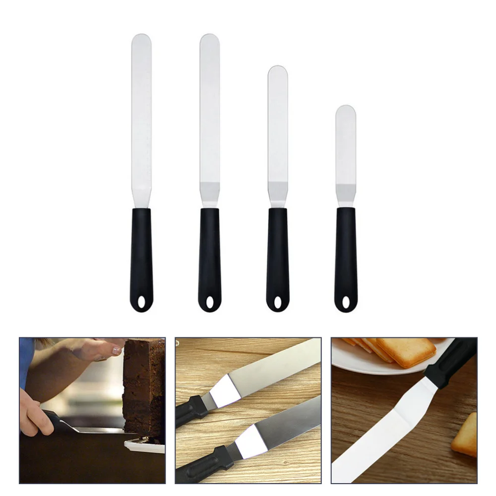 4Pcs Icing Spatula Stainless Steel Scraper Cream Spatula Kitchen Baking Gadget
4Pcs Icing Spatula Stainless Steel Scraper Cream Spatula Kitchen Baking Gadget