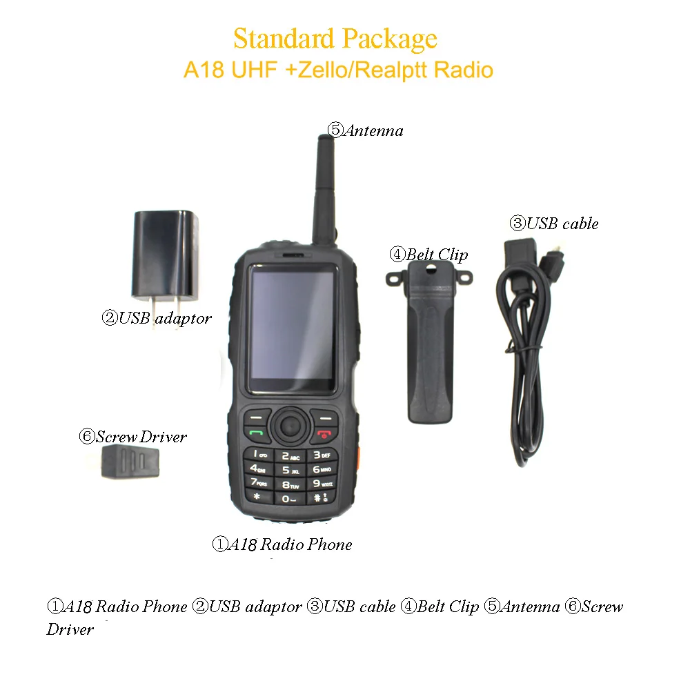 A18 IP68 Waterproof GPS WCDMA GSM Smartphone Dual Card Zello Cellphone UHF 400-470 PTT Walkie Talkie Phone 3800mAh Touch Screen
A18 IP68 Waterproof GPS WCDMA GSM Smartphone Dual Card Zello Cellphone UHF 400-470 PTT Walkie Talkie Phone 3800mAh Touch Screen