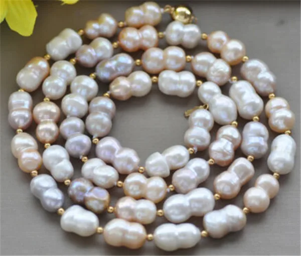 HABITOO Stunning 12-20mm White Pink Lavender Double Freshwater Pearl Necklace for Women Charming Christmas Gifts Daily Wear
HABITOO Stunning 12-20mm White Pink Lavender Double Freshwater Pearl Necklace for Women Charming Christmas Gifts Daily Wear
