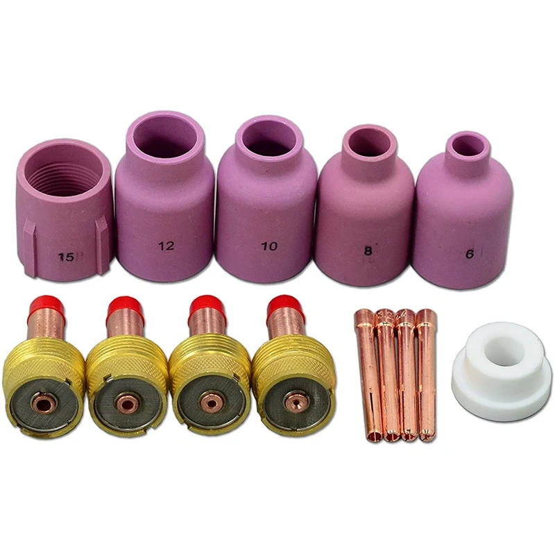 14PCS Ceramic TIG Gas Nozzle Diameter for PTA DB SR WP 17 18 26 TIG Torch Neck, Large Diameter Gas Nozzles
14PCS Ceramic TIG Gas Nozzle Diameter for PTA DB SR WP 17 18 26 TIG Torch Neck, Large Diameter Gas Nozzles