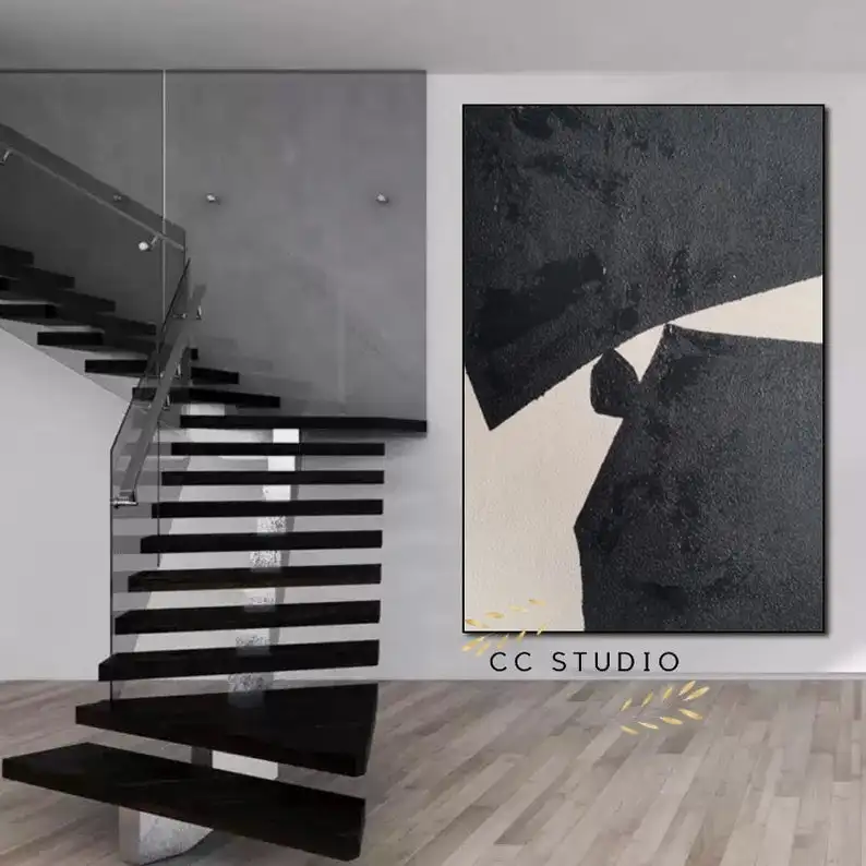Black and white abstract painting, minimalist painting on canvas, black painting, white painting, black and art canvas abstract
Black and white abstract painting, minimalist painting on canvas, black painting, white painting, black and art canvas abstract
