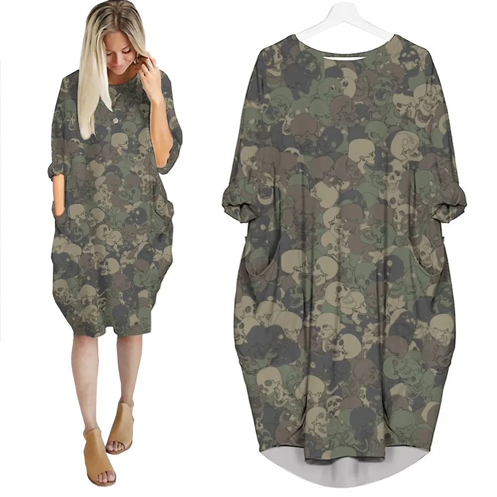 Jumeast Women 3D Batwing Pocket Dress Oversized Female Streetwear Skull Camouflage Pullover Dresses Summer Skirt Nightdress
Jumeast Women 3D Batwing Pocket Dress Oversized Female Streetwear Skull Camouflage Pullover Dresses Summer Skirt Nightdress