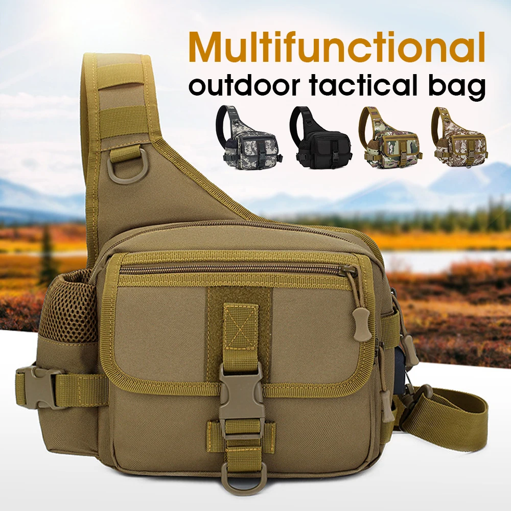 New Multifunctional Fishing Tackle Single Shoulder Crossbody Bag Waist Pack Fish Lures Gear Storage Package Outdoor Tactical Bag
New Multifunctional Fishing Tackle Single Shoulder Crossbody Bag Waist Pack Fish Lures Gear Storage Package Outdoor Tactical Bag