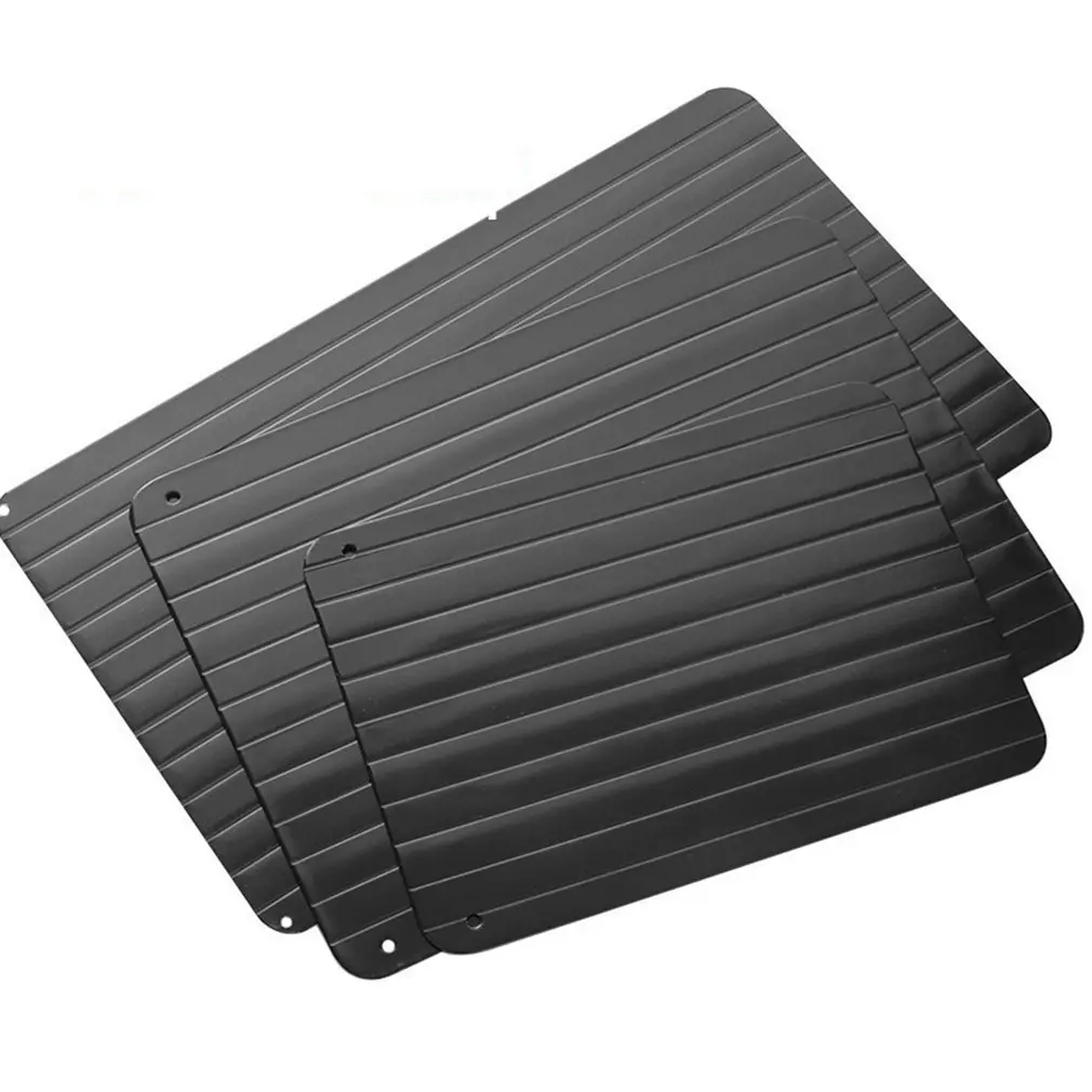 SThaw Frozen Food Meat Fruit Fast Defrosting Tray Aluminum Alloy Steel Plate Board Defrost Kitchen Gadget Tool 
SThaw Frozen Food Meat Fruit Fast Defrosting Tray Aluminum Alloy Steel Plate Board Defrost Kitchen Gadget Tool