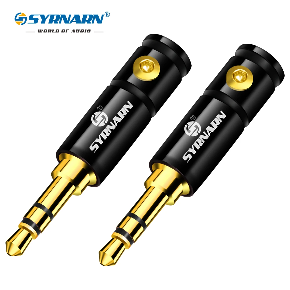 SYRNARN 3PCS jack 3.5mm audio plug 3 poles gold plated 3.5 headphone connector aluminum shell and screw lock with fixed cable
SYRNARN 3PCS jack 3.5mm audio plug 3 poles gold plated 3.5 headphone connector aluminum shell and screw lock with fixed cable