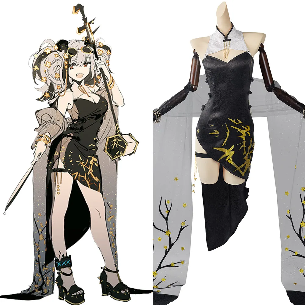 Arknights Ambience Synesthesia FEatet Cosplay Costume Cheongsam Outfits Halloween Carnival Suit
Arknights Ambience Synesthesia FEatet Cosplay Costume Cheongsam Outfits Halloween Carnival Suit