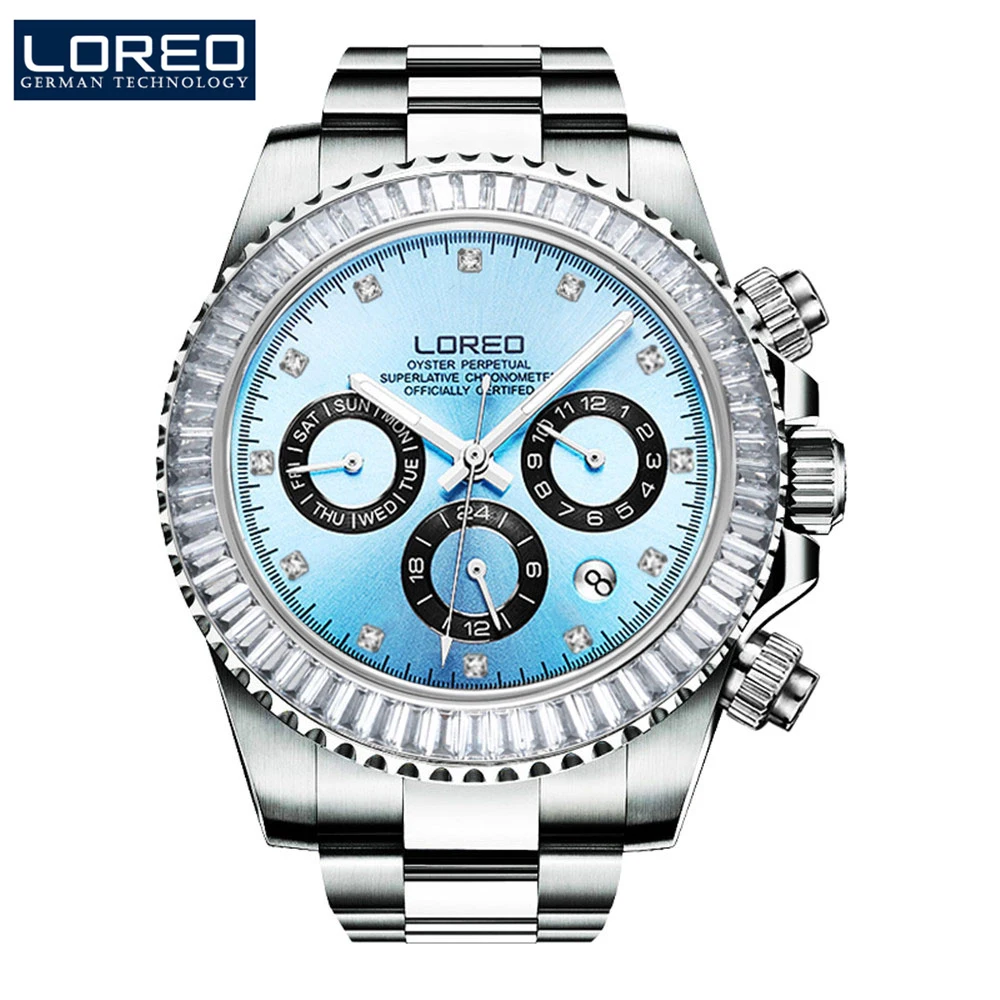 LOREO Sport Diving 200M Waterproof Mechanical Watch Mens Top Brand Luxury Sapphire Stainless Steel Luminous Automatic Watches
LOREO Sport Diving 200M Waterproof Mechanical Watch Mens Top Brand Luxury Sapphire Stainless Steel Luminous Automatic Watches