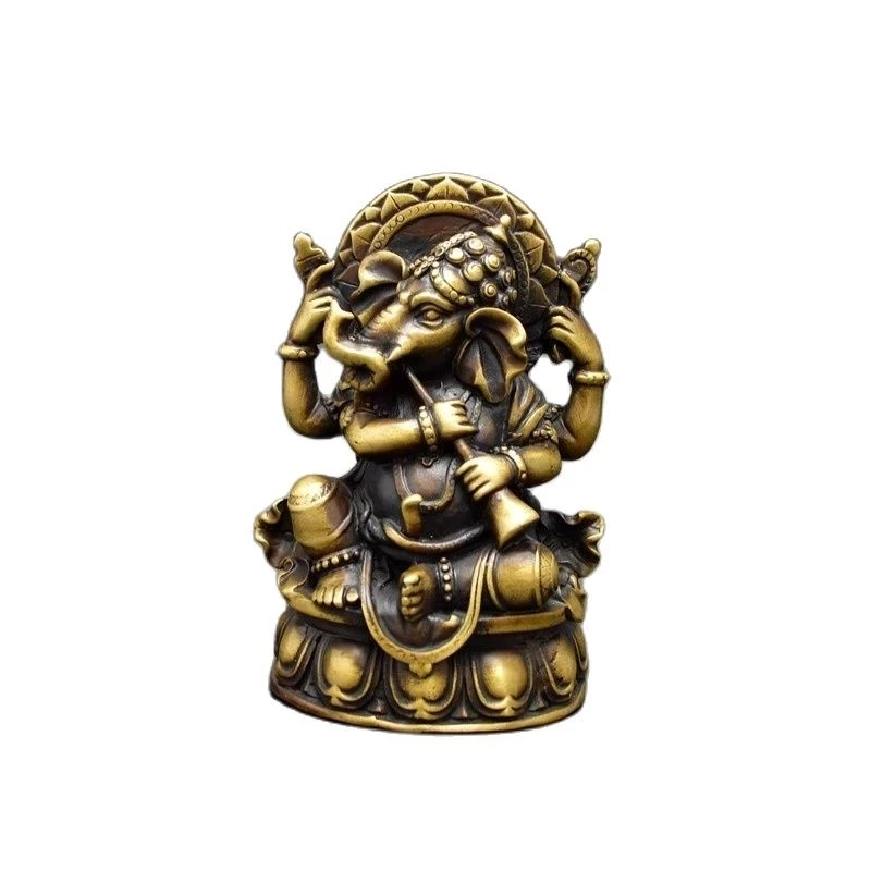 MOEHOMES China brass bronze Ganesha Vighneshvara buddha statue Metal crafts home decorations
MOEHOMES China brass bronze Ganesha Vighneshvara buddha statue Metal crafts home decorations