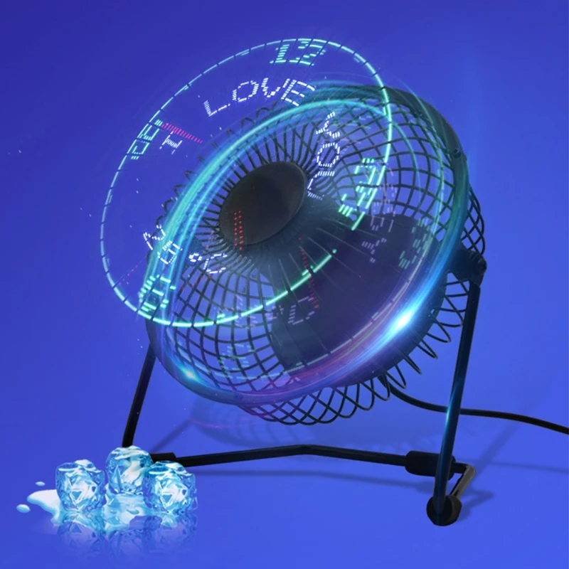 Desktop USB LED Fan Real Time Temperature Message Cooling Fan For PC Home Office
Desktop USB LED Fan Real Time Temperature Message Cooling Fan For PC Home Office