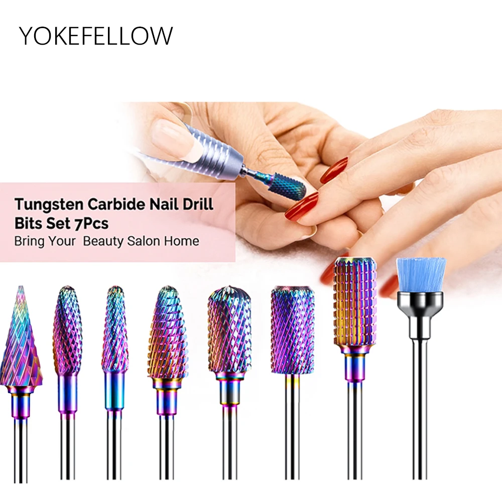 Rainbow Tungsten Carbide Nail Drill Bits 3/32" Manicure Tools Milling Cutters For Electric Drill Nail Art Accessories Tools
Rainbow Tungsten Carbide Nail Drill Bits 3/32" Manicure Tools Milling Cutters For Electric Drill Nail Art Accessories Tools