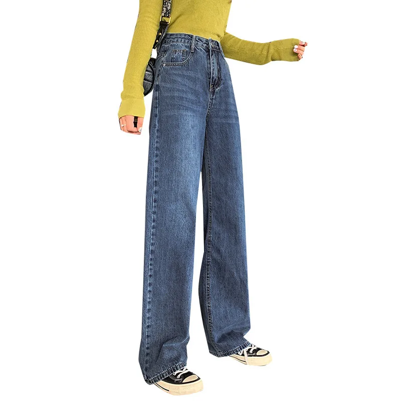 ZQLZ Spring Jeans Women 2021 Mom High Waist Vintage Wide Leg Loose Casual Trousers Mujer Korean Streetwear Denim Pants Female
ZQLZ Spring Jeans Women 2021 Mom High Waist Vintage Wide Leg Loose Casual Trousers Mujer Korean Streetwear Denim Pants Female