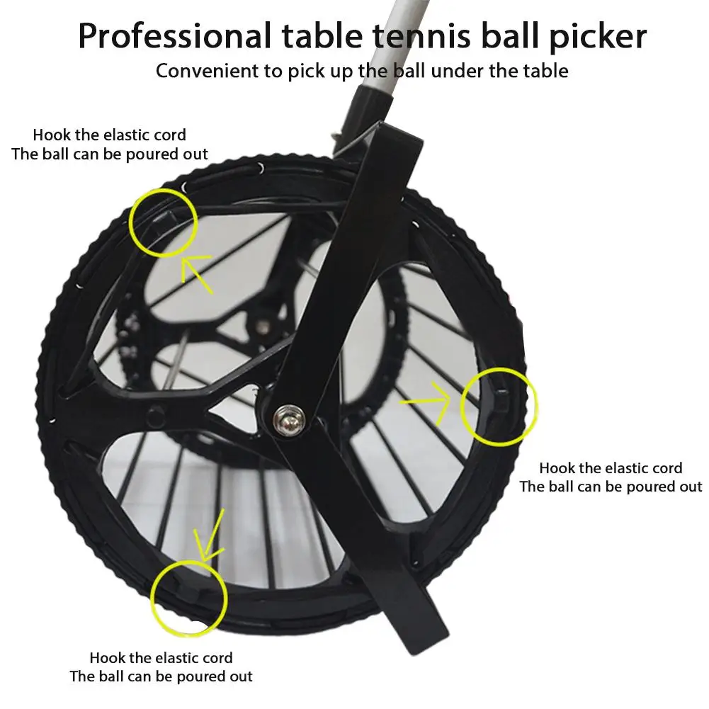 Roller Type Table Tennis Picker Polyester Nylon Large Capacity Picking Ball Frame Machine Durable Ping-pong Training Accessories
Roller Type Table Tennis Picker Polyester Nylon Large Capacity Picking Ball Frame Machine Durable Ping-pong Training Accessories