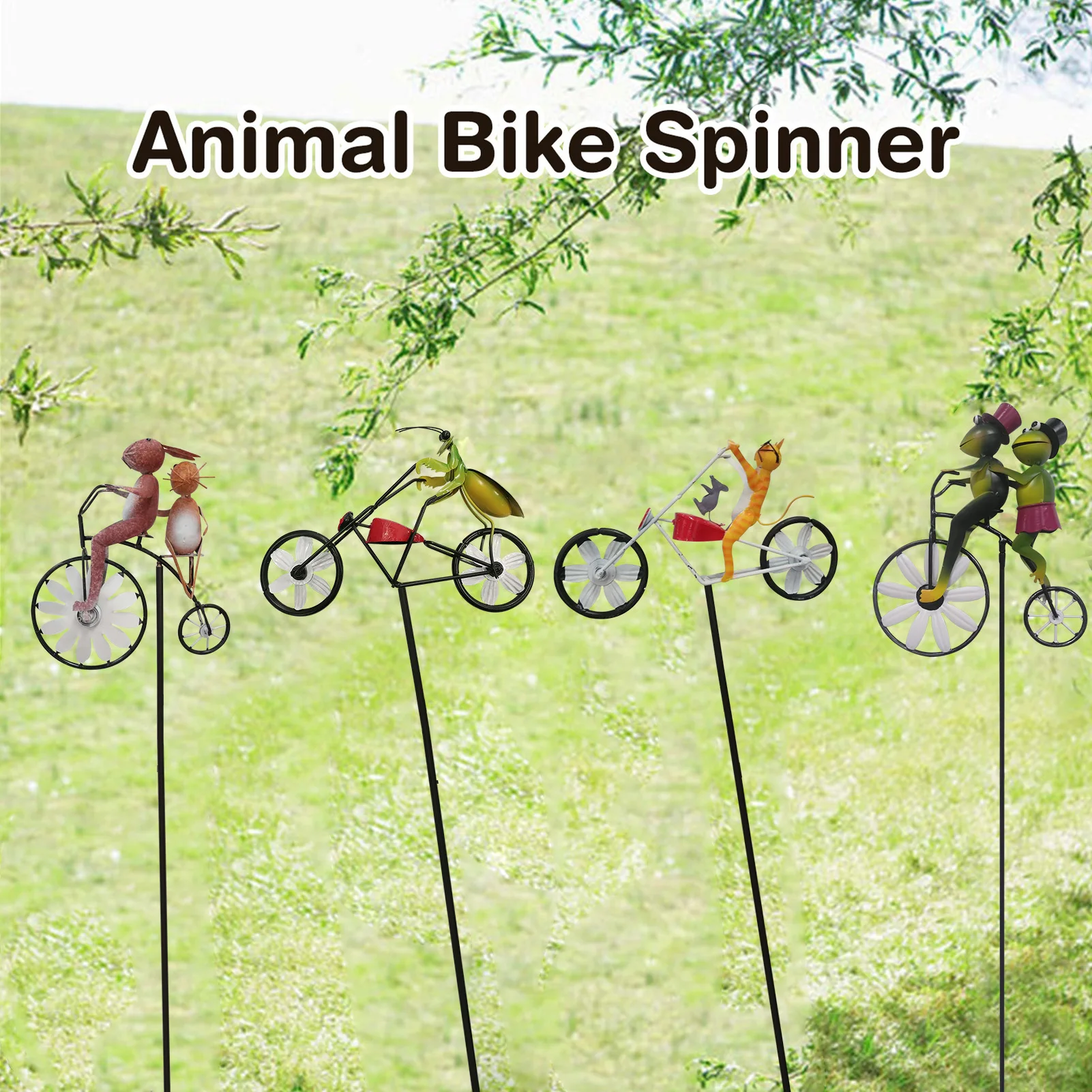 Vintage Bicycle Metal Wind Spinner Animal Bike Windmill Metal Stake Frog Riding Motorcycle For Home Garden Decor Drop Shipping 
Vintage Bicycle Metal Wind Spinner Animal Bike Windmill Metal Stake Frog Riding Motorcycle For Home Garden Decor Drop Shipping