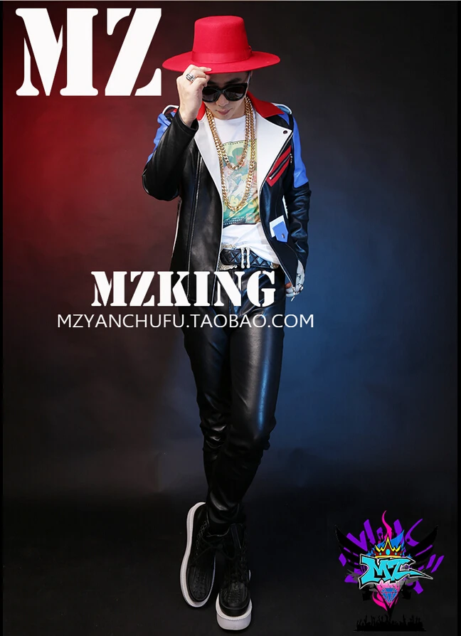 2021 Free Shipping New Men Singer Coat Red And Blue Stitching Leather Jacket Motorcycle Jackets Male Stage Costume S-4xl
2021 Free Shipping New Men Singer Coat Red And Blue Stitching Leather Jacket Motorcycle Jackets Male Stage Costume S-4xl