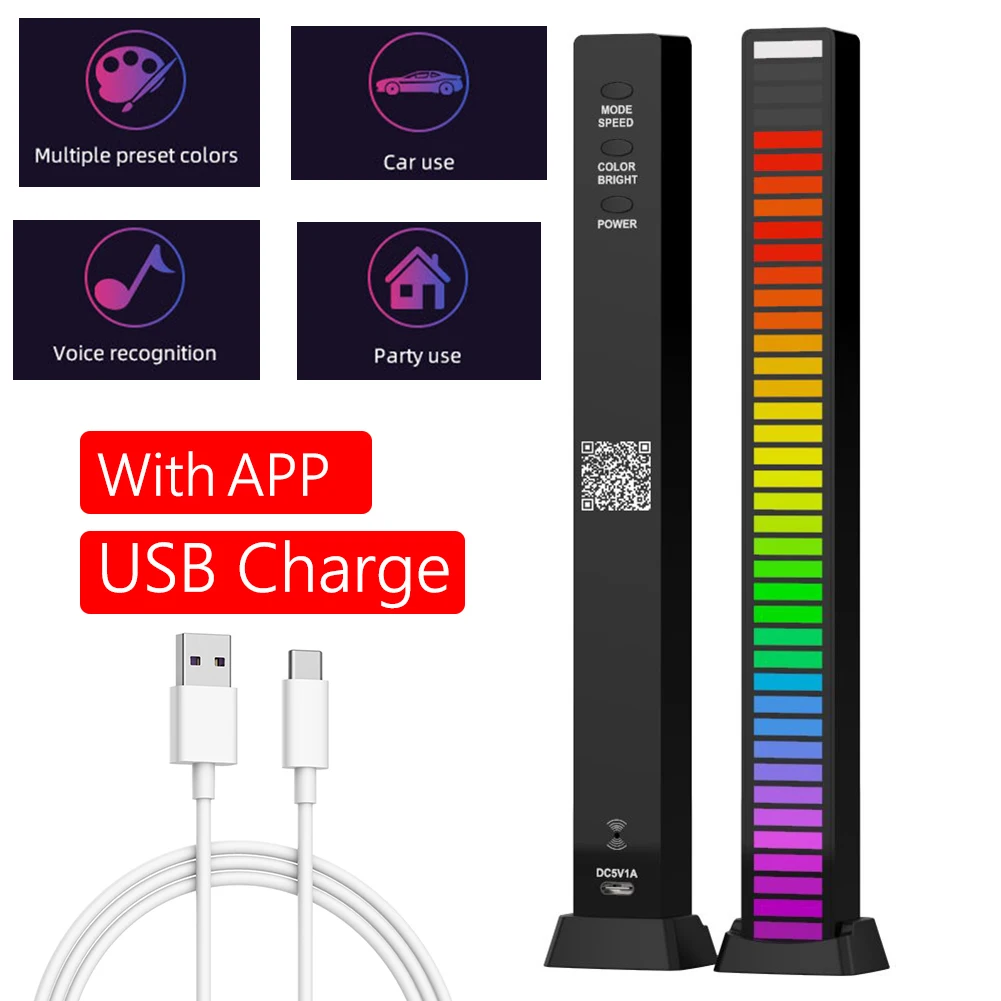 Светодиодный светильник RGB с управлением звуком, перезаряжаемый через USB светильник с голосовым ритмом и управлением через приложение, ламп...
Светодиодный светильник RGB с управлением звуком, перезаряжаемый через USB светильник с голосовым ритмом и управлением через приложение, ламп...