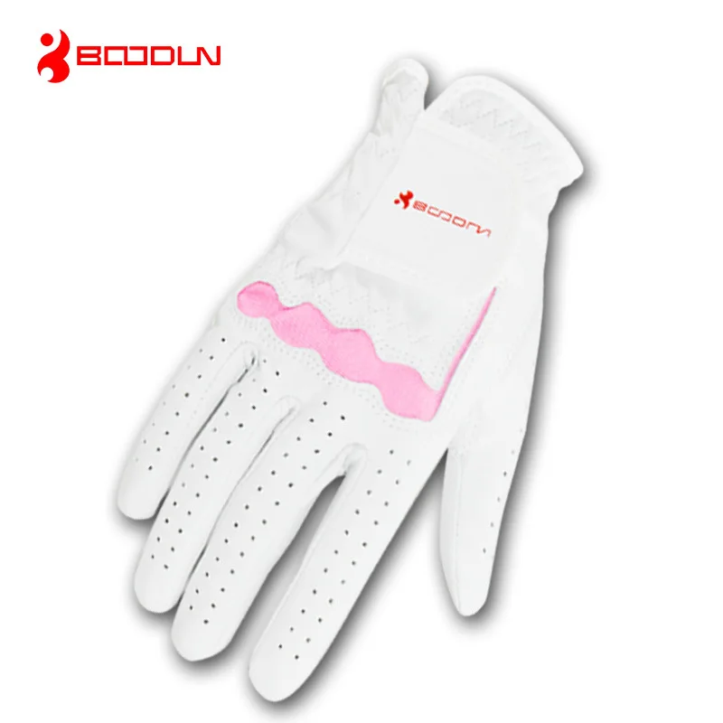 1 PCS BOODUN Golf Gloves Women for Left or Right Hand Breathable Soft Sheepskin Genuine Leather White Pink Golf Grip Gloves
1 PCS BOODUN Golf Gloves Women for Left or Right Hand Breathable Soft Sheepskin Genuine Leather White Pink Golf Grip Gloves