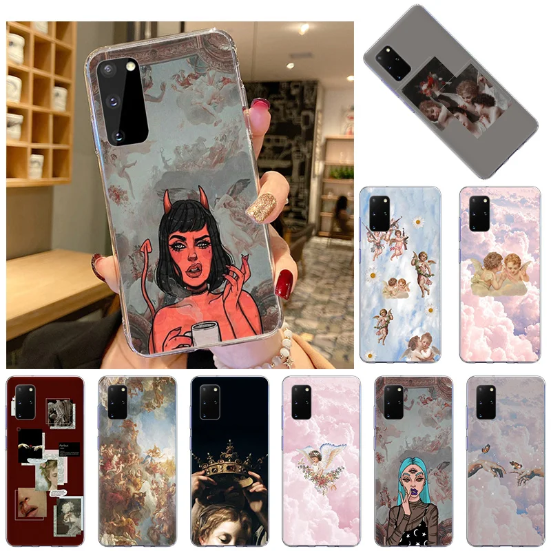 Soft TPU Phone Case For Samsung Galaxy S21 Ultra S20 FE 5G S10 Lite S8 S9Plus S7 Renaissance Angels Novelty Silicone Cases Cover
Soft TPU Phone Case For Samsung Galaxy S21 Ultra S20 FE 5G S10 Lite S8 S9Plus S7 Renaissance Angels Novelty Silicone Cases Cover