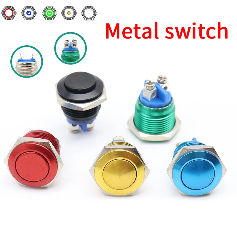 16mm/19mm/22mm Metal Oxidized Push Button Switch 1NO reset press button screw terminal momentary red black blue Green
16mm/19mm/22mm Metal Oxidized Push Button Switch 1NO reset press button screw terminal momentary red black blue Green
