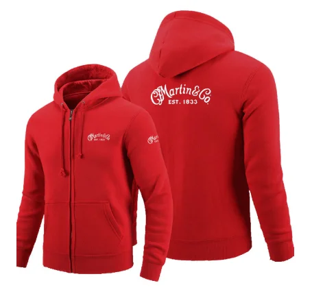 2020 Zipper Hoodies Martin Guitar Martin & Co.1833 logo Printed Hoodie Fleece Long Sleeve Man's zipper Jacket Sweatshirt d 
2020 Zipper Hoodies Martin Guitar Martin & Co.1833 logo Printed Hoodie Fleece Long Sleeve Man's zipper Jacket Sweatshirt d