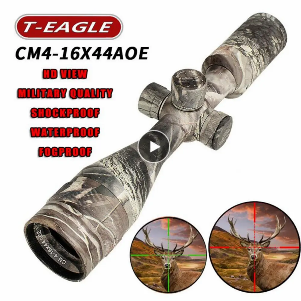 Лидер продаж Новинка Футболка Орел CM4 16x44AOE Тактический RiflesScope AirRifle снайперская