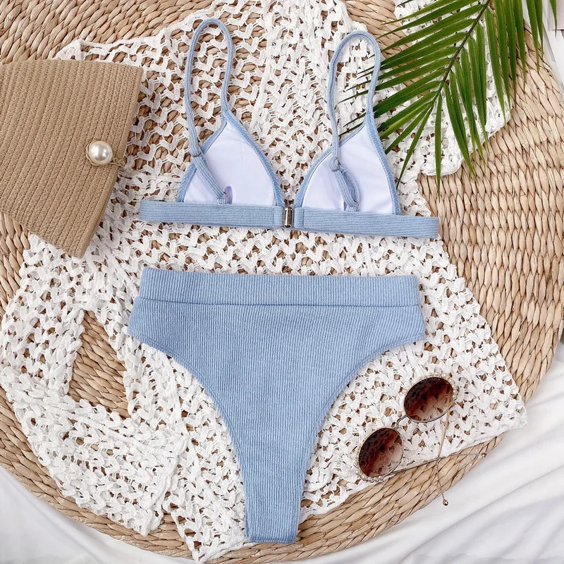 Sexy High Waist Bikini 2020 Push Up Swimsuit Women Tankini Triangle Bikini Set Brazilian Swimwear Separate Bathing Suit Women
Sexy High Waist Bikini 2020 Push Up Swimsuit Women Tankini Triangle Bikini Set Brazilian Swimwear Separate Bathing Suit Women