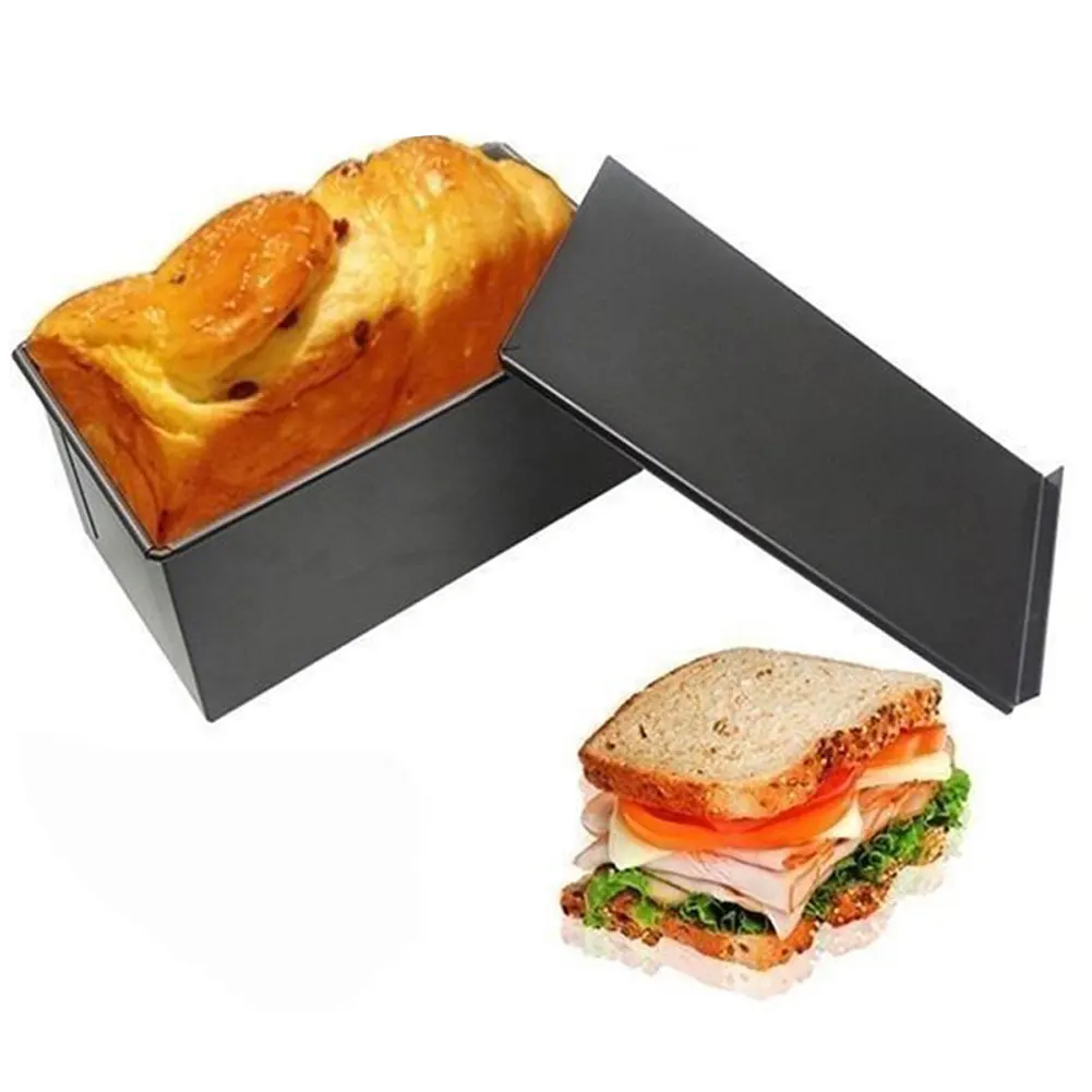 900g Carbon Steel Bread Loaf Pan With Cover Bread Toast Mold Lid Heavy Duty Professional Bread Maker Pan Kitchen Baking Tool
900g Carbon Steel Bread Loaf Pan With Cover Bread Toast Mold Lid Heavy Duty Professional Bread Maker Pan Kitchen Baking Tool