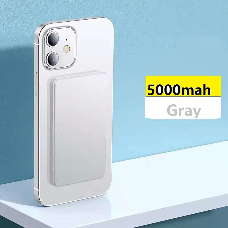 For Magsafe15w Wireless Charging PD 20W Magnetic Power Bank 5000mAh For Iphone 12 Series Mobile Phones Mini Power Bank
For Magsafe15w Wireless Charging PD 20W Magnetic Power Bank 5000mAh For Iphone 12 Series Mobile Phones Mini Power Bank