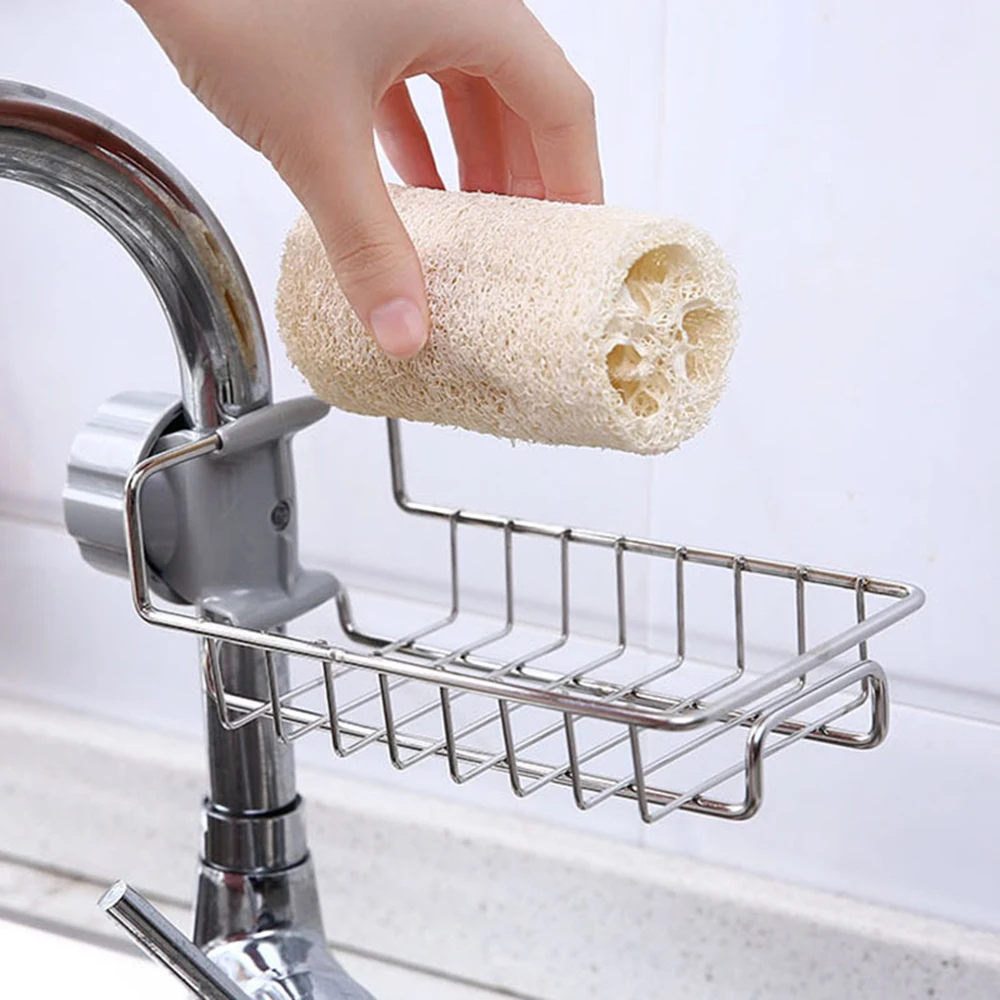 Stainless Steel Kitchen Bathroom Sponge Holder Soap Dishwashing Liquid Drainer Rack Faucet Storage Rack Drain Basket Sink
Stainless Steel Kitchen Bathroom Sponge Holder Soap Dishwashing Liquid Drainer Rack Faucet Storage Rack Drain Basket Sink