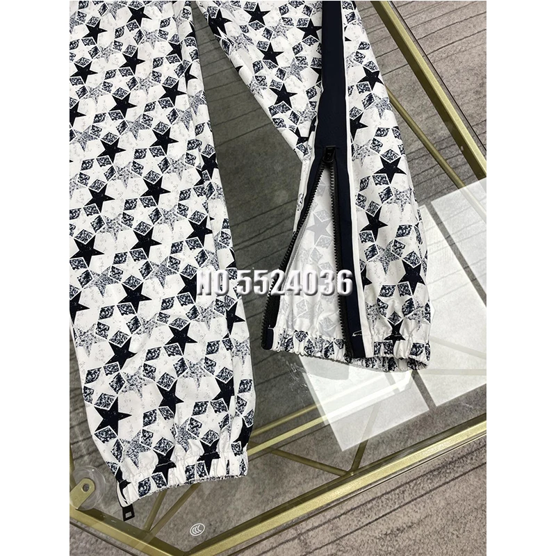 Runway Fashion Autumn Star Printed Street Long Pants High Waist Trousers Women Casual Elastic Side Stripes Pants
Runway Fashion Autumn Star Printed Street Long Pants High Waist Trousers Women Casual Elastic Side Stripes Pants