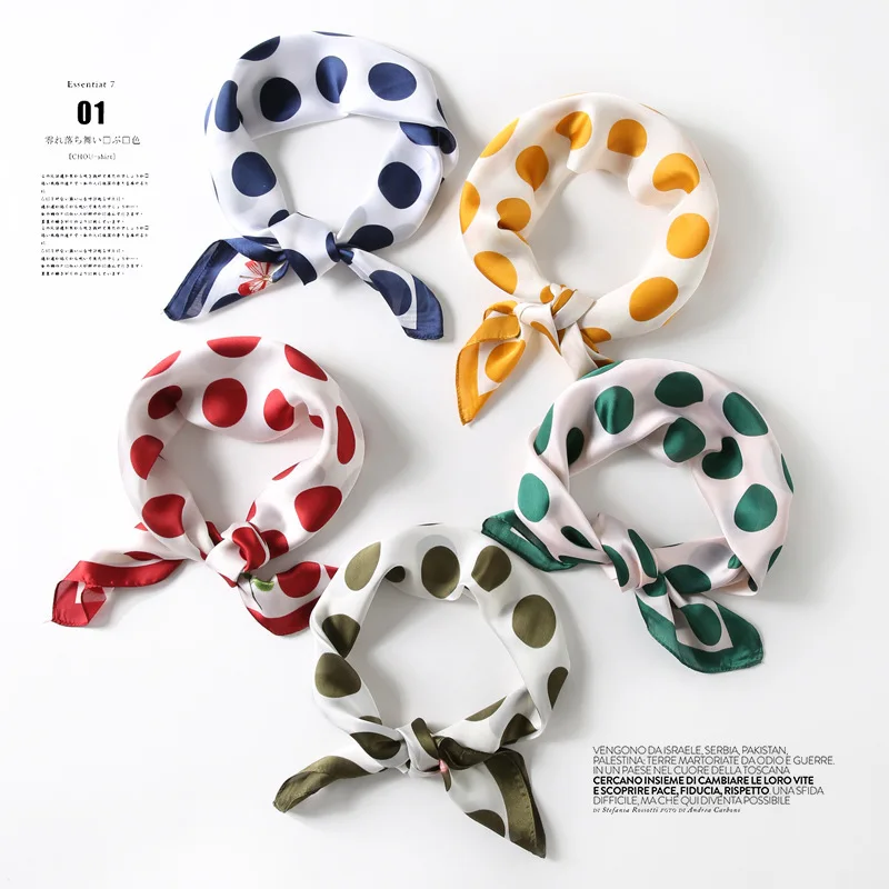 New Fashion Girl Neck Accessories Square 70cm X 70cm Scarfs Big Round Dot Design High Quality Silk Feeling Scarf Kerchief
New Fashion Girl Neck Accessories Square 70cm X 70cm Scarfs Big Round Dot Design High Quality Silk Feeling Scarf Kerchief