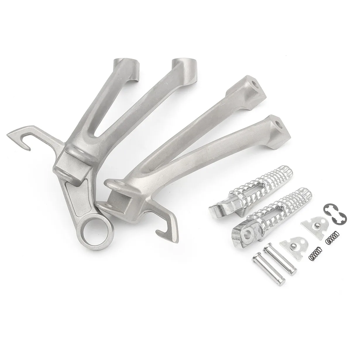 1 Set Rear Passenger Aluminum Alloy Foot Pegs Footrest Bracket For Suzuki GSXR 600 750 2011 2012 2013 Black/Silver
1 Set Rear Passenger Aluminum Alloy Foot Pegs Footrest Bracket For Suzuki GSXR 600 750 2011 2012 2013 Black/Silver